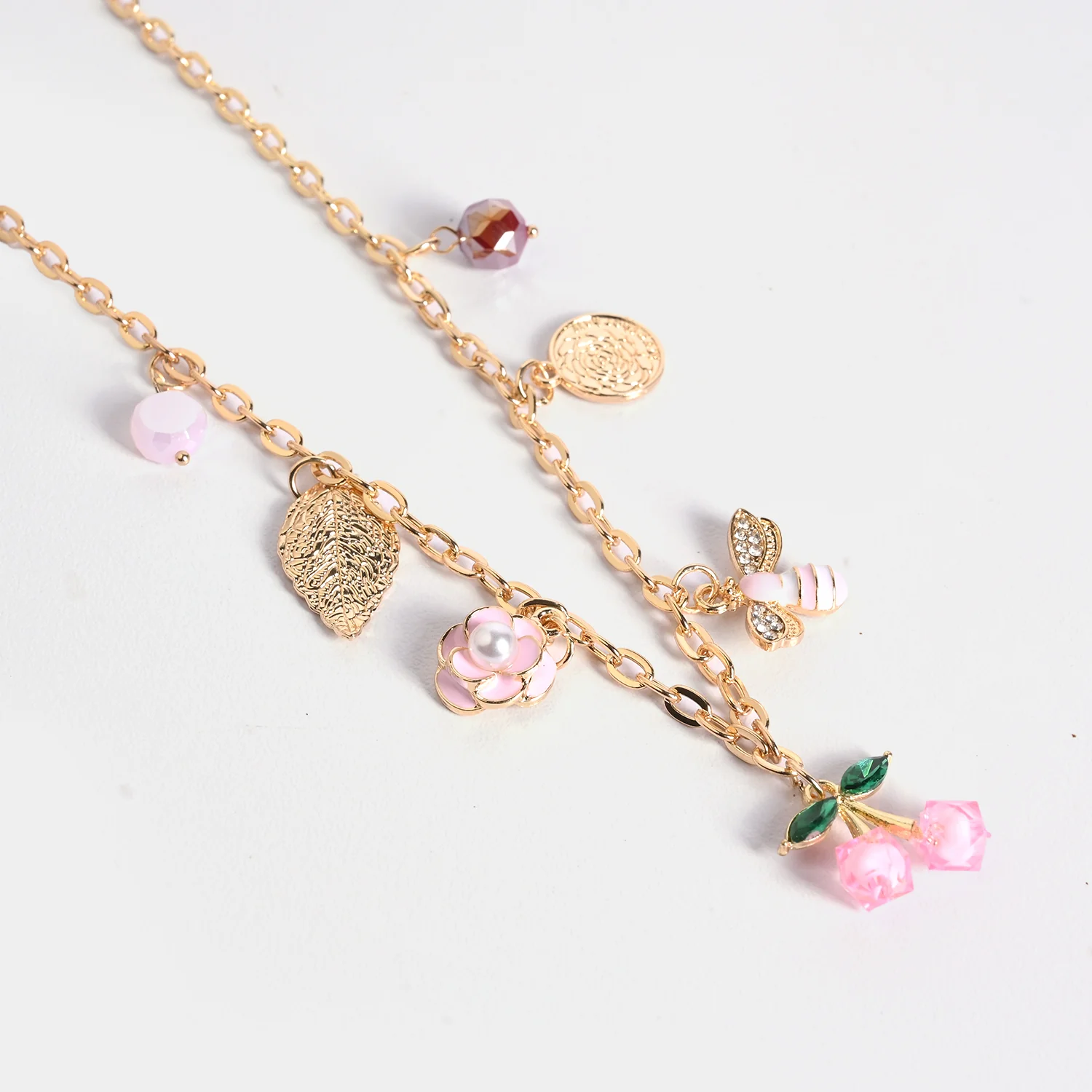 Gold-Tone Floral Necklace - Image 2