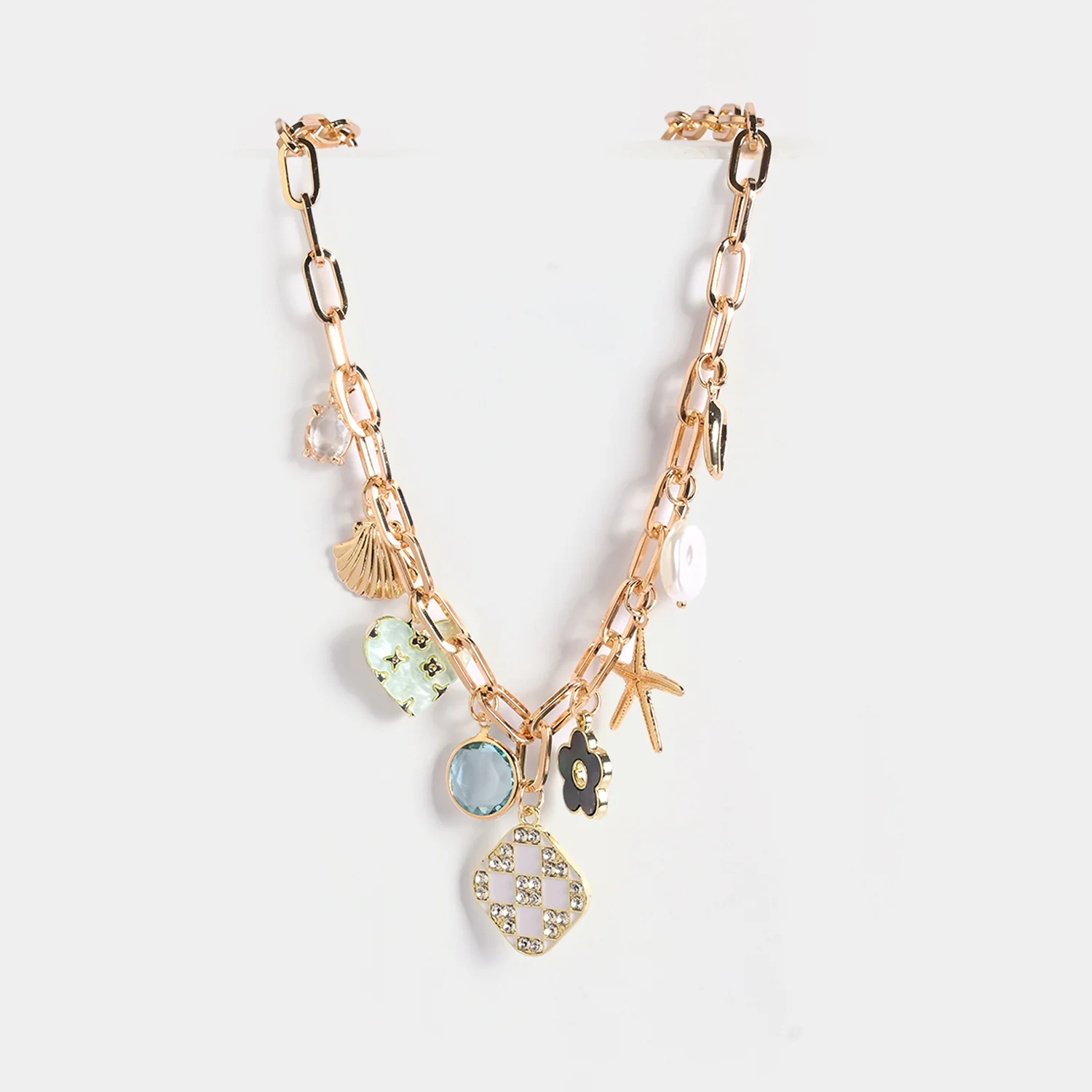 Gold-Tone Floral Necklace