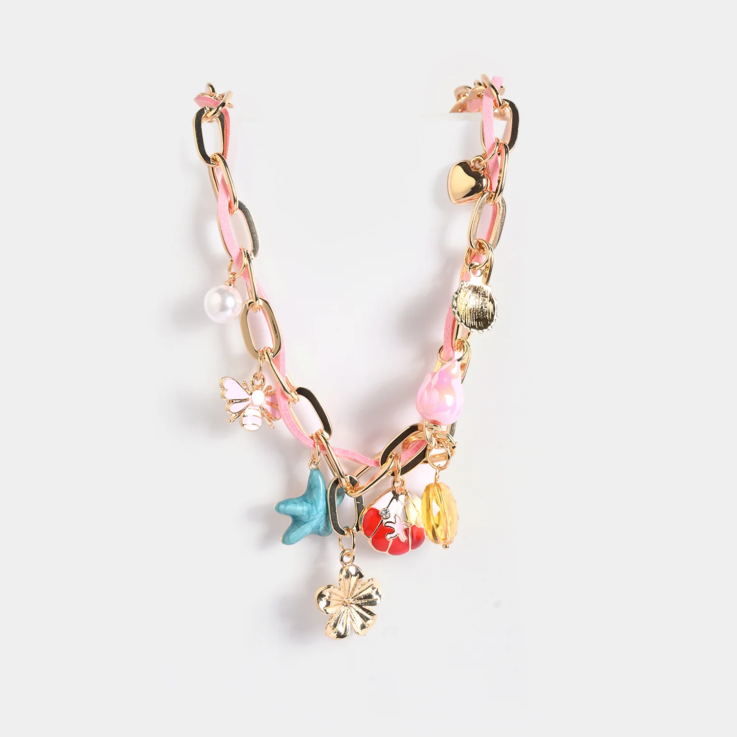 Gold-Tone Floral Necklace