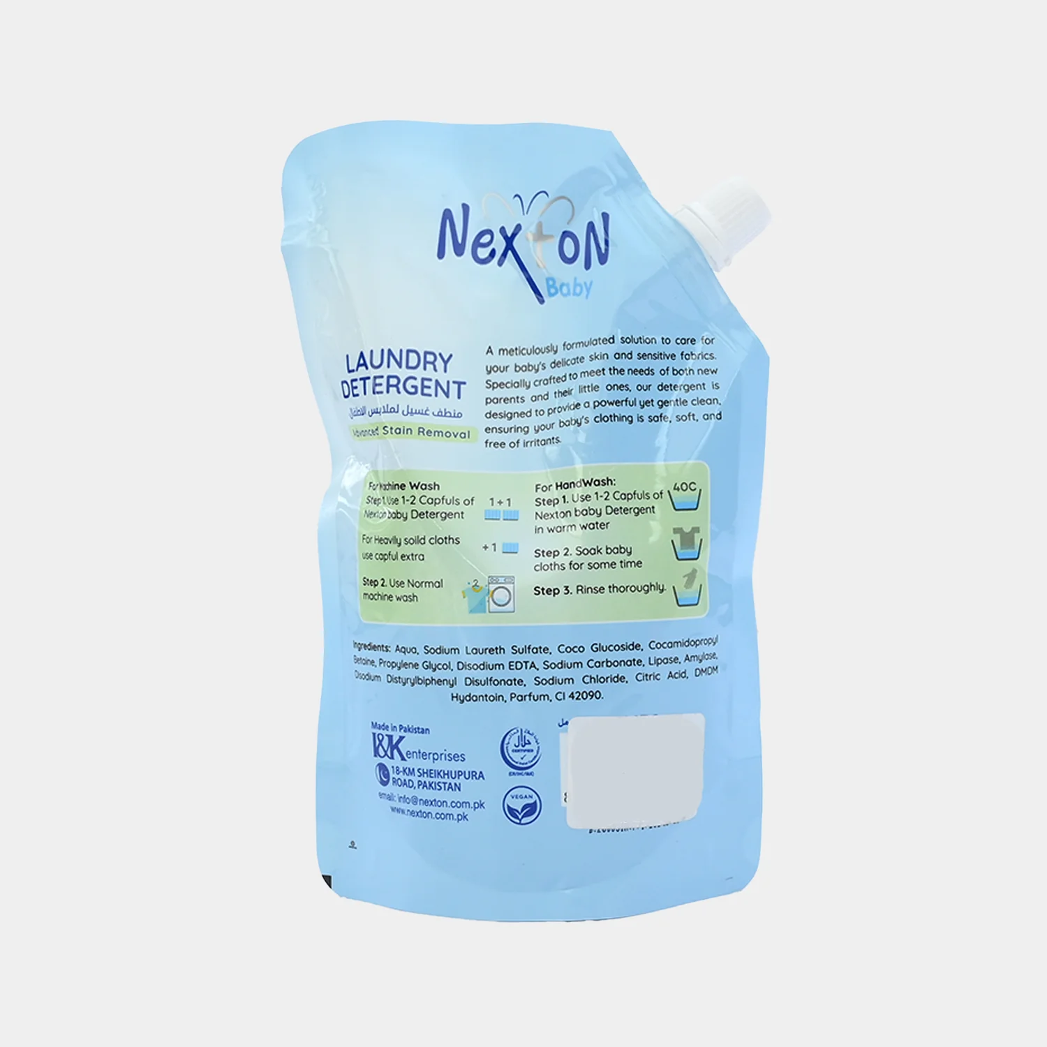 Nexton Baby Laundry Detergent 450ml (Pouch) - Image 2