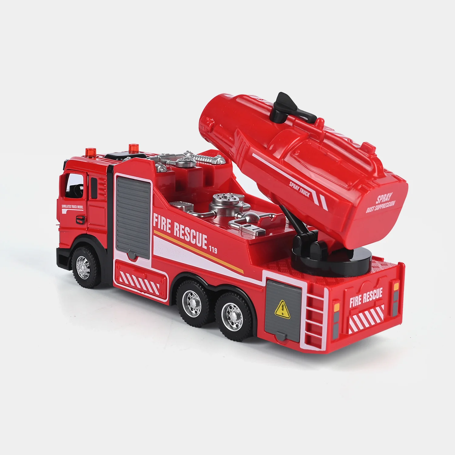 Alloy Fire Rescue Truck with Light & Sound - Image 5