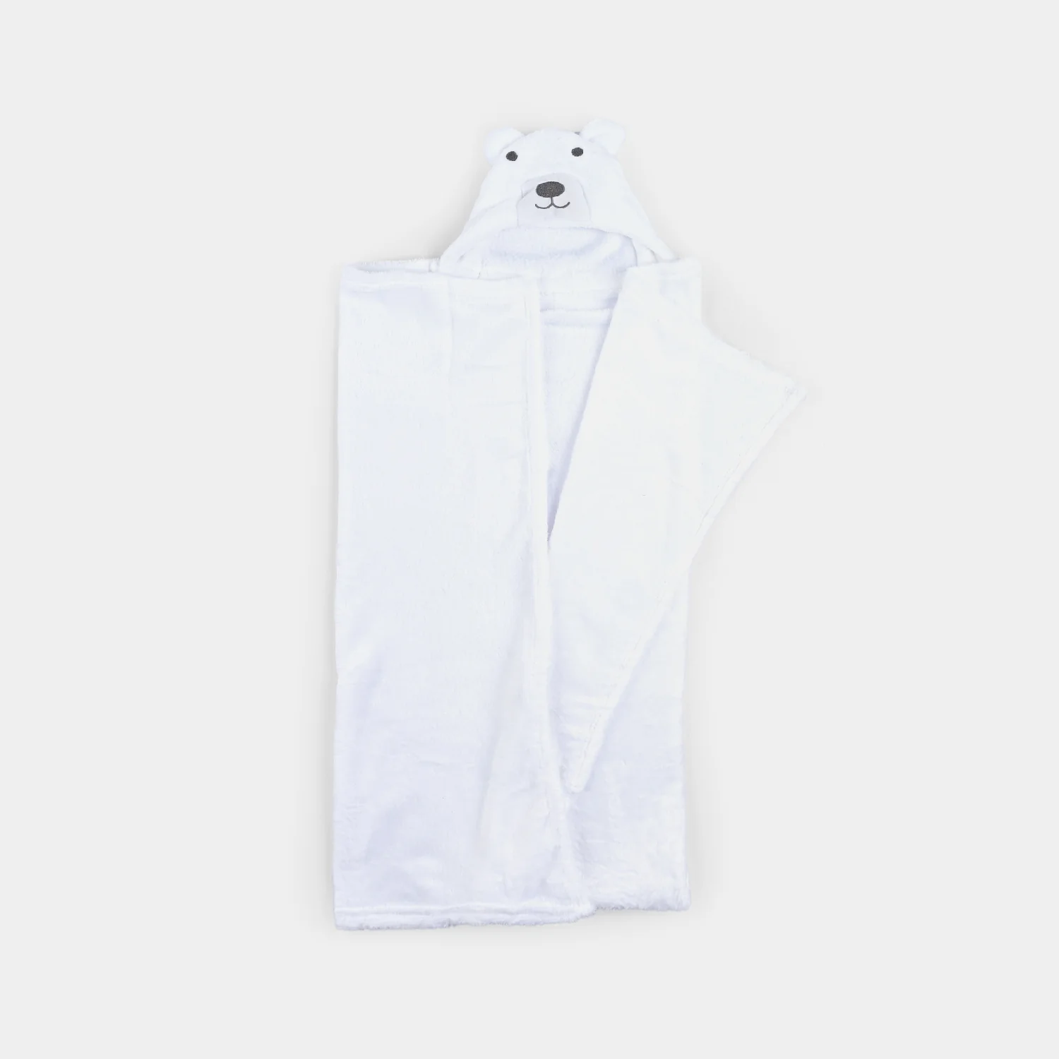 Hooded Character Blanket 0M+ | White P01 - Image 3
