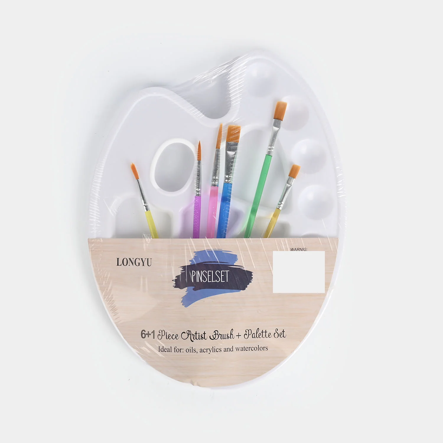 6+1 Artist Brush + Palette Set