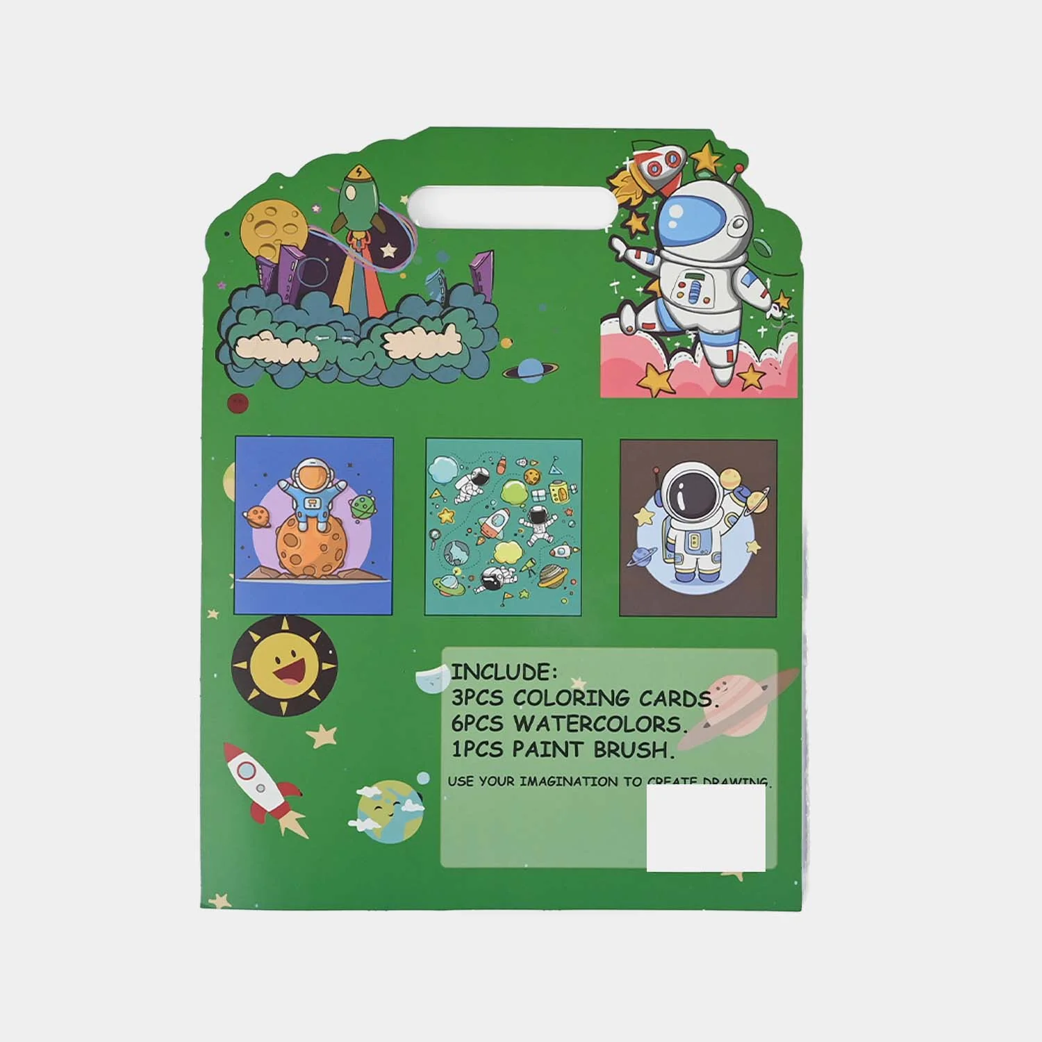 Space Coloring & Painting Set – 3pcs for Kids - Image 2