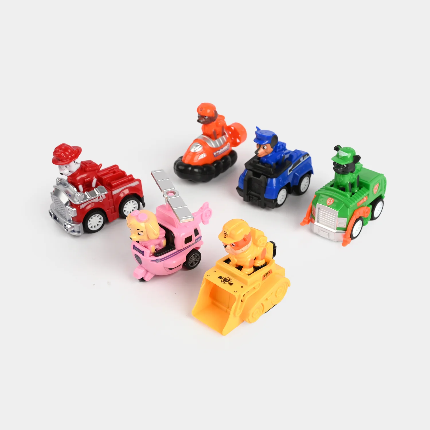 Dog Patrol Mini Vehicle Set ā 6 Pieces