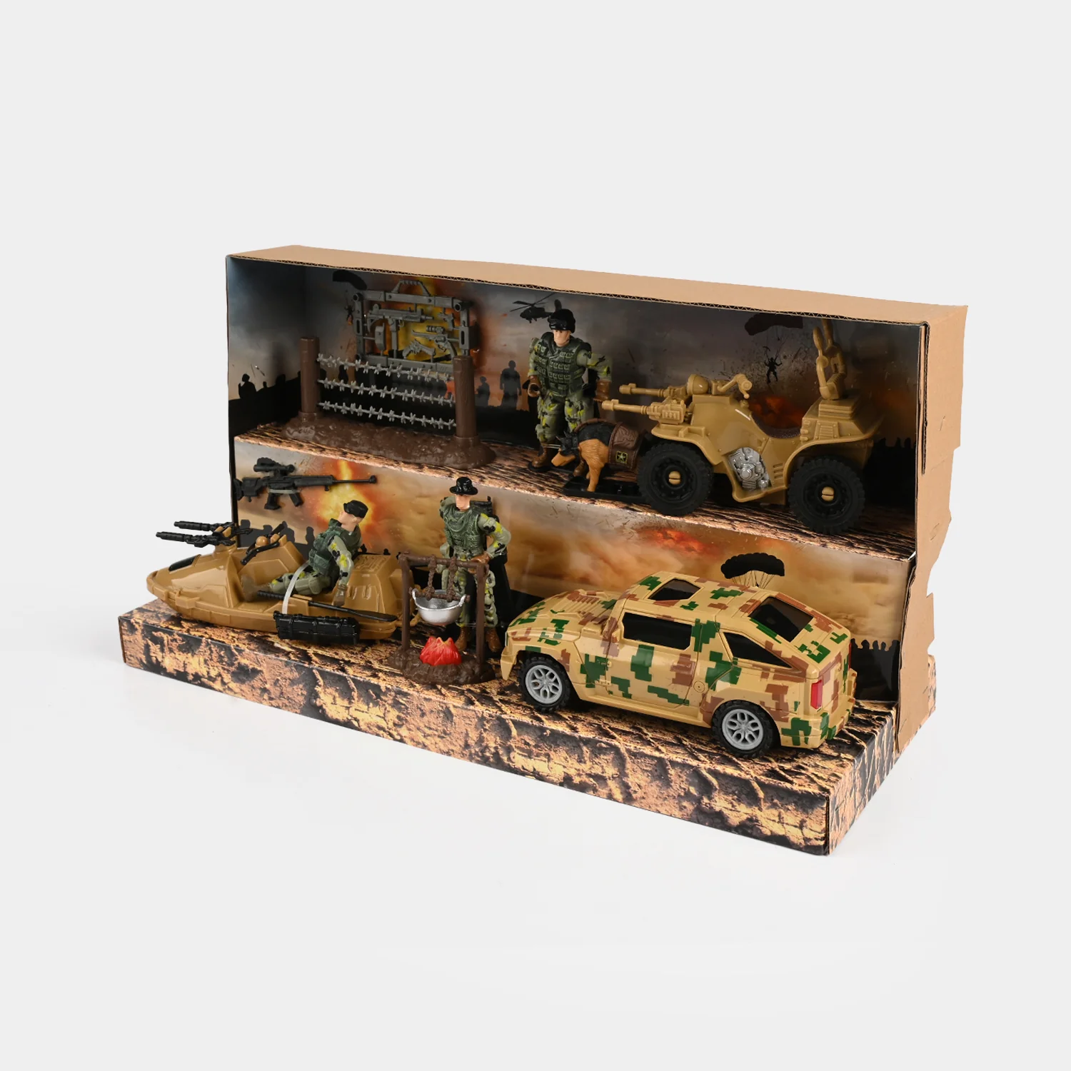 Military Action Figure & Vehicle Playset - Image 8