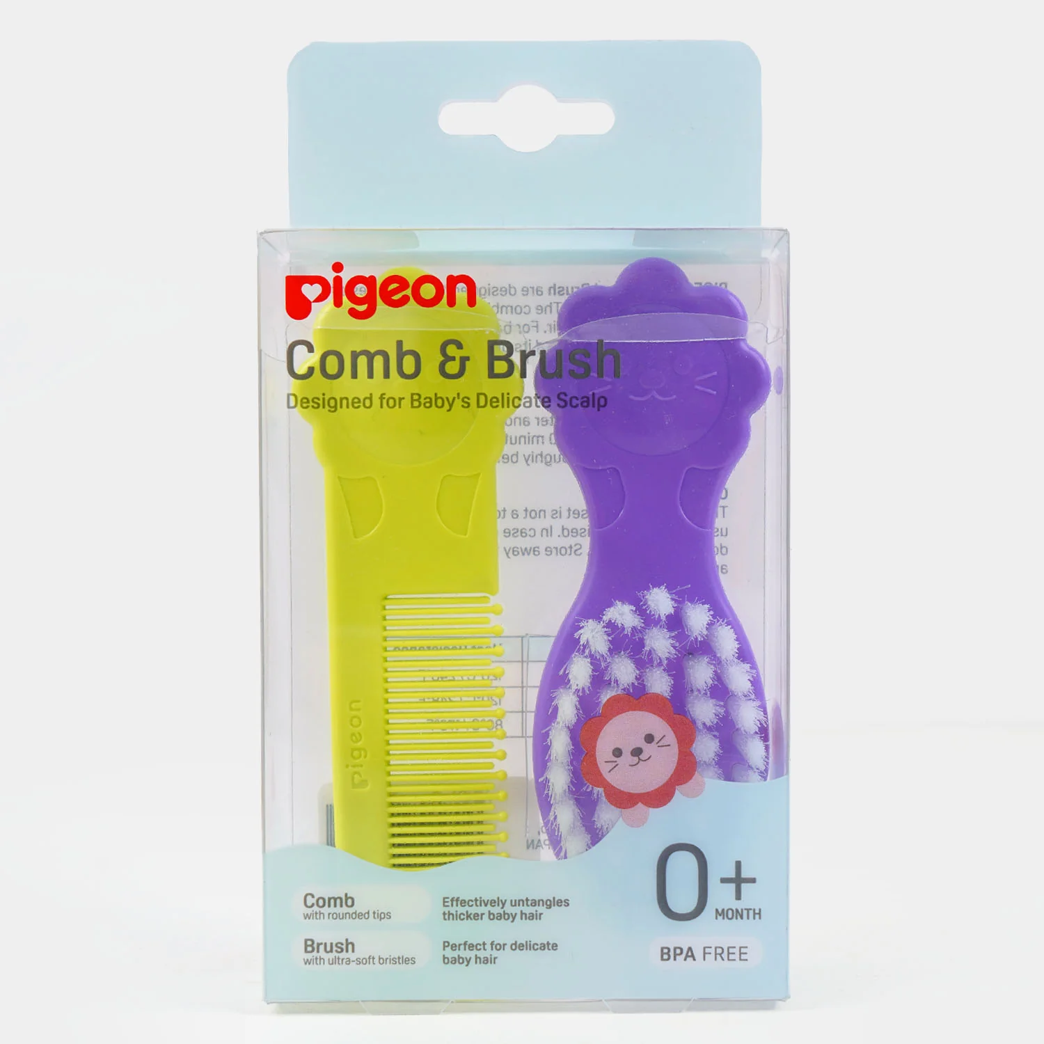 Pigeon Baby Comb & Hair Brush Set - Image 3