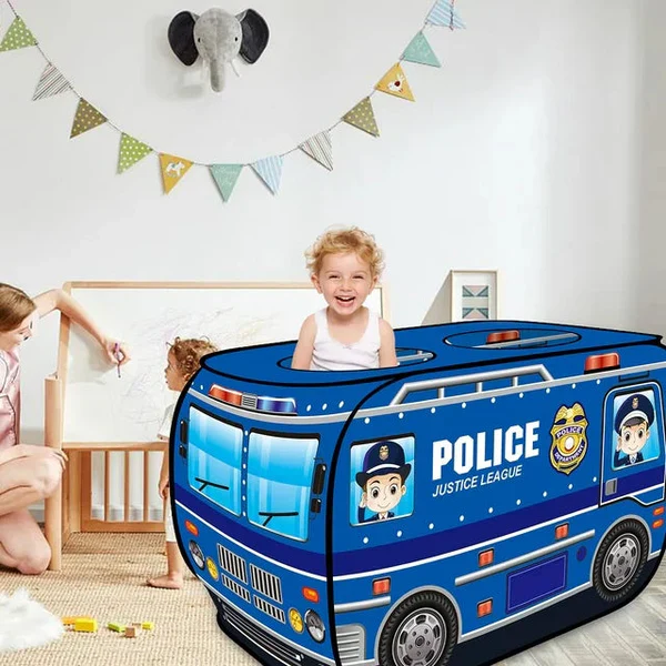 Police Car Pop Up Tent With Carrying Case - Image 2
