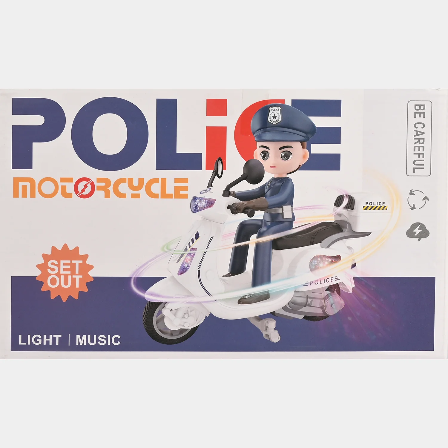 Police Motorcycle Toy - Image 6