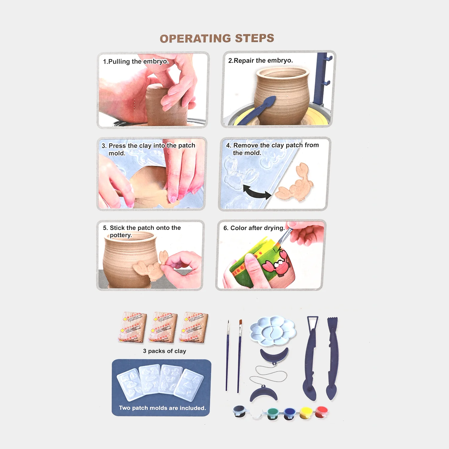Children’s Pottery Arts DIY Kit - Image 5