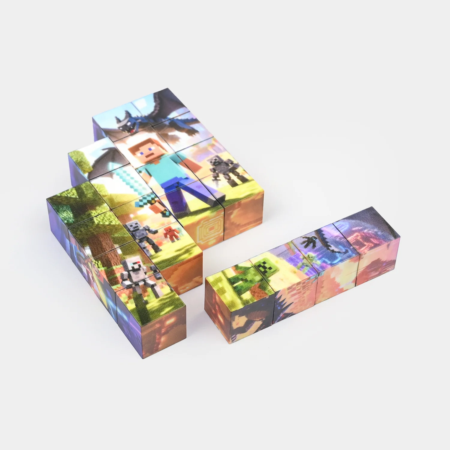 Pixel Adventure Magnetic Blocks Puzzle Set – 20PCS - Image 2