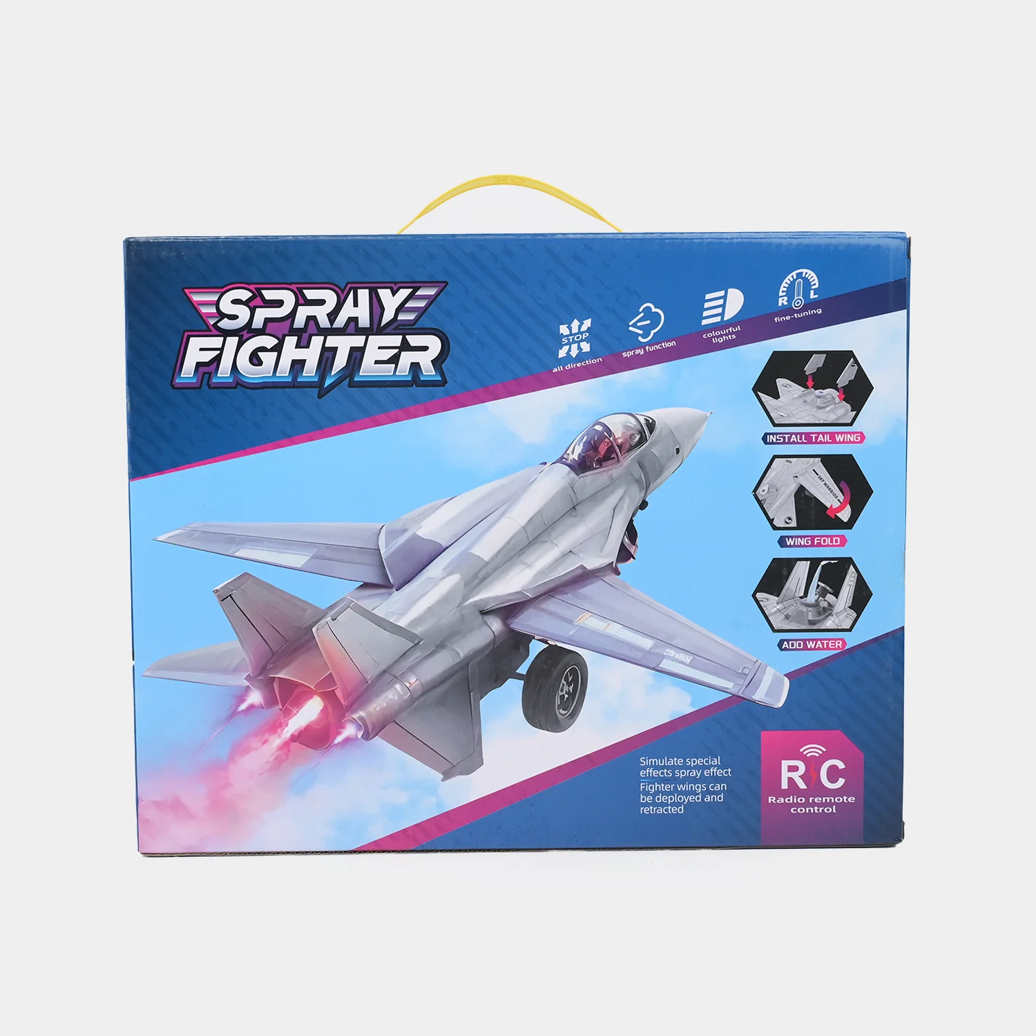 Remote-Control High-Speed Fighter Jet with Light & Spray - Image 8