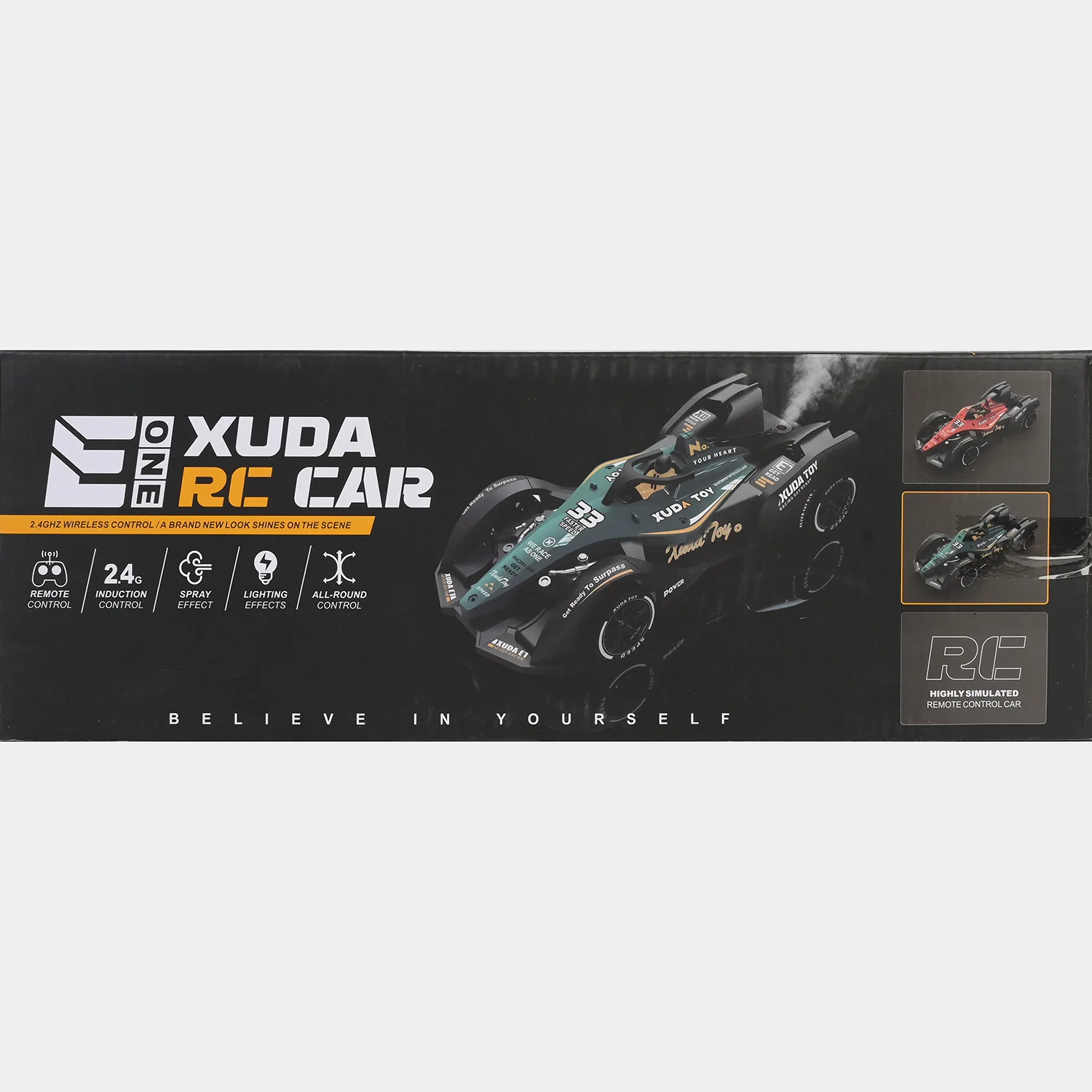 Remote Control Racing Car with Lights & Spray - Image 9