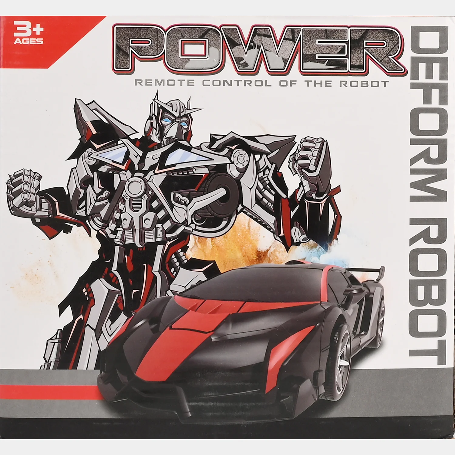 Power Remote Control Deform Robot Car for Kids - Image 9