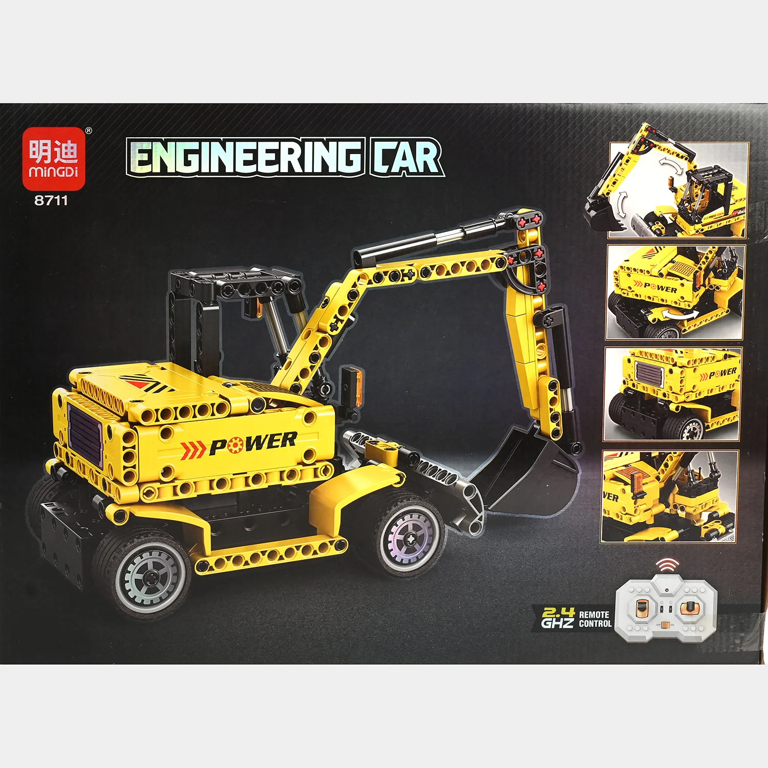 R/C Engineering Excavator Building Blocks 8711 - Image 5