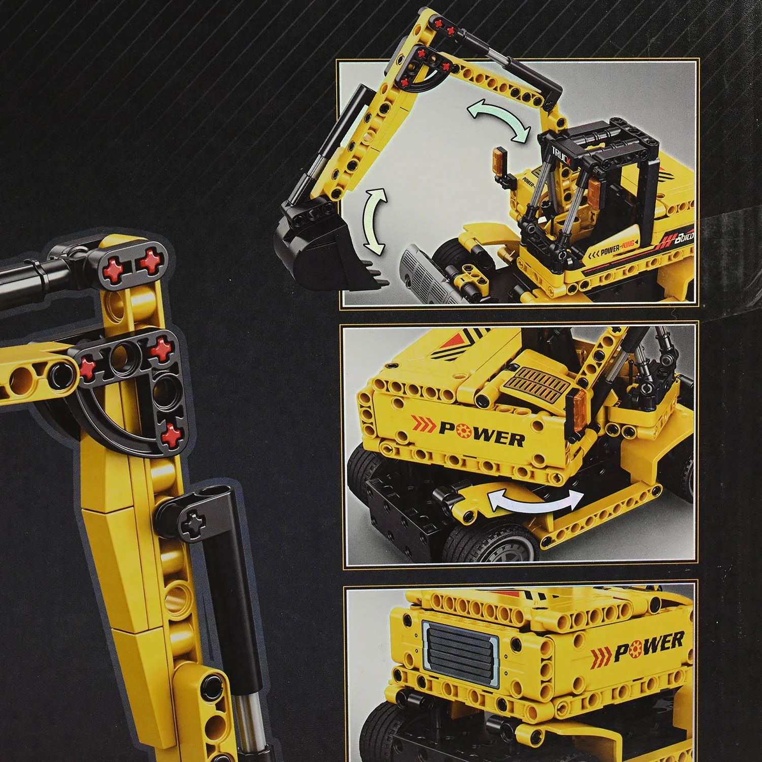 R/C Engineering Excavator Building Blocks 8711 - Image 6