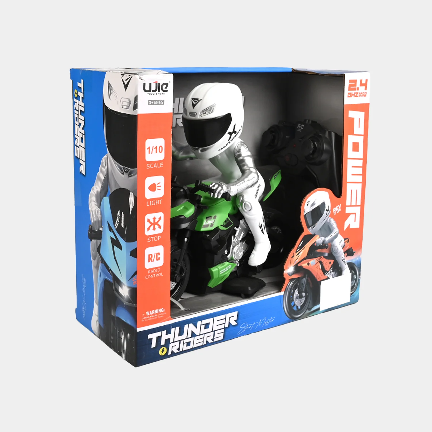 Thunder Riders Remote Control Motorcycle - Image 3