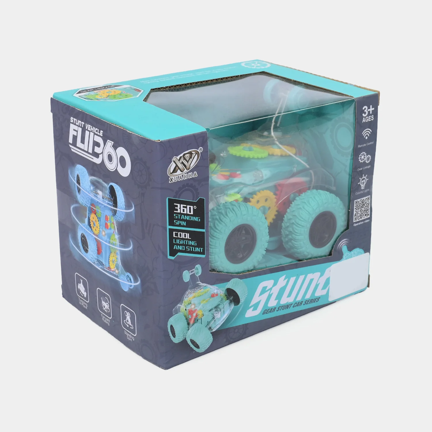 Remote Control Transparent Gear Flip 360 Stunt Vehicle - Image 4