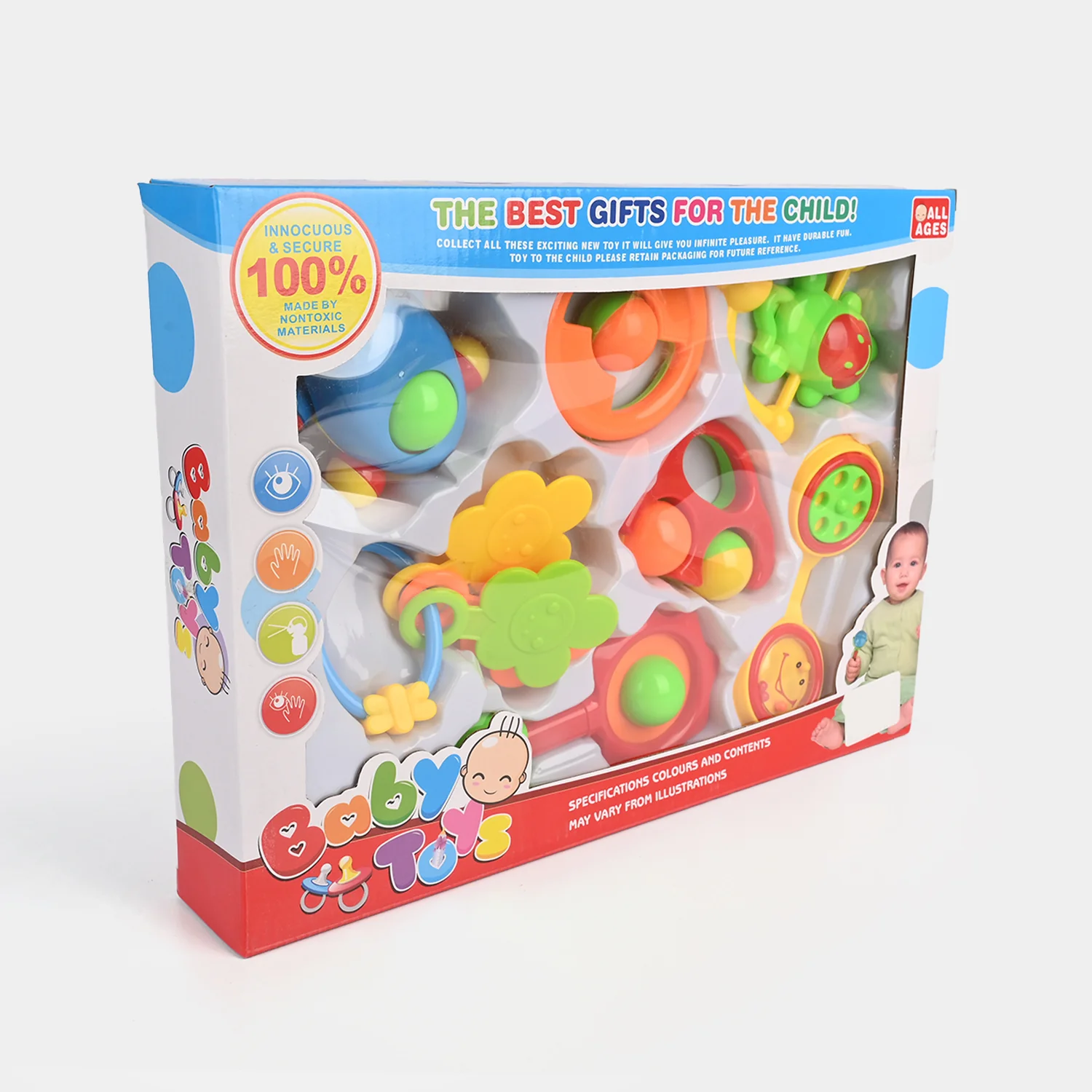 Infant Rattle and Teether Toy Set - Image 3
