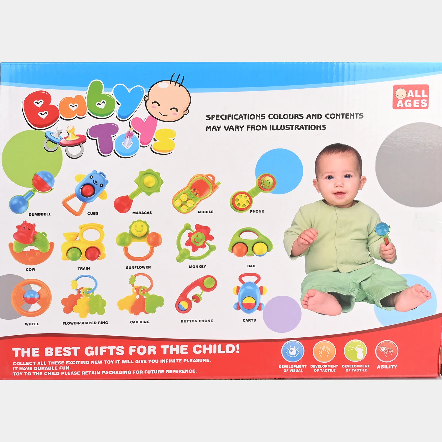Infant Rattle and Teether Toy Set - Image 4