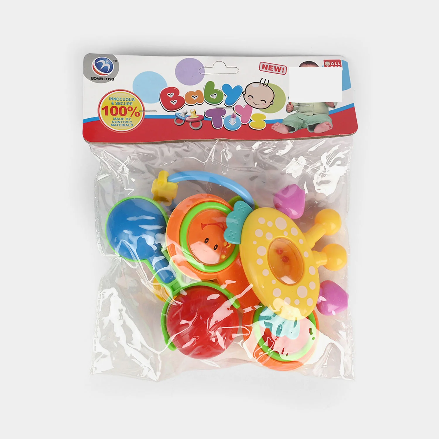 Infant Rattle and Teether Toy Set - Image 3