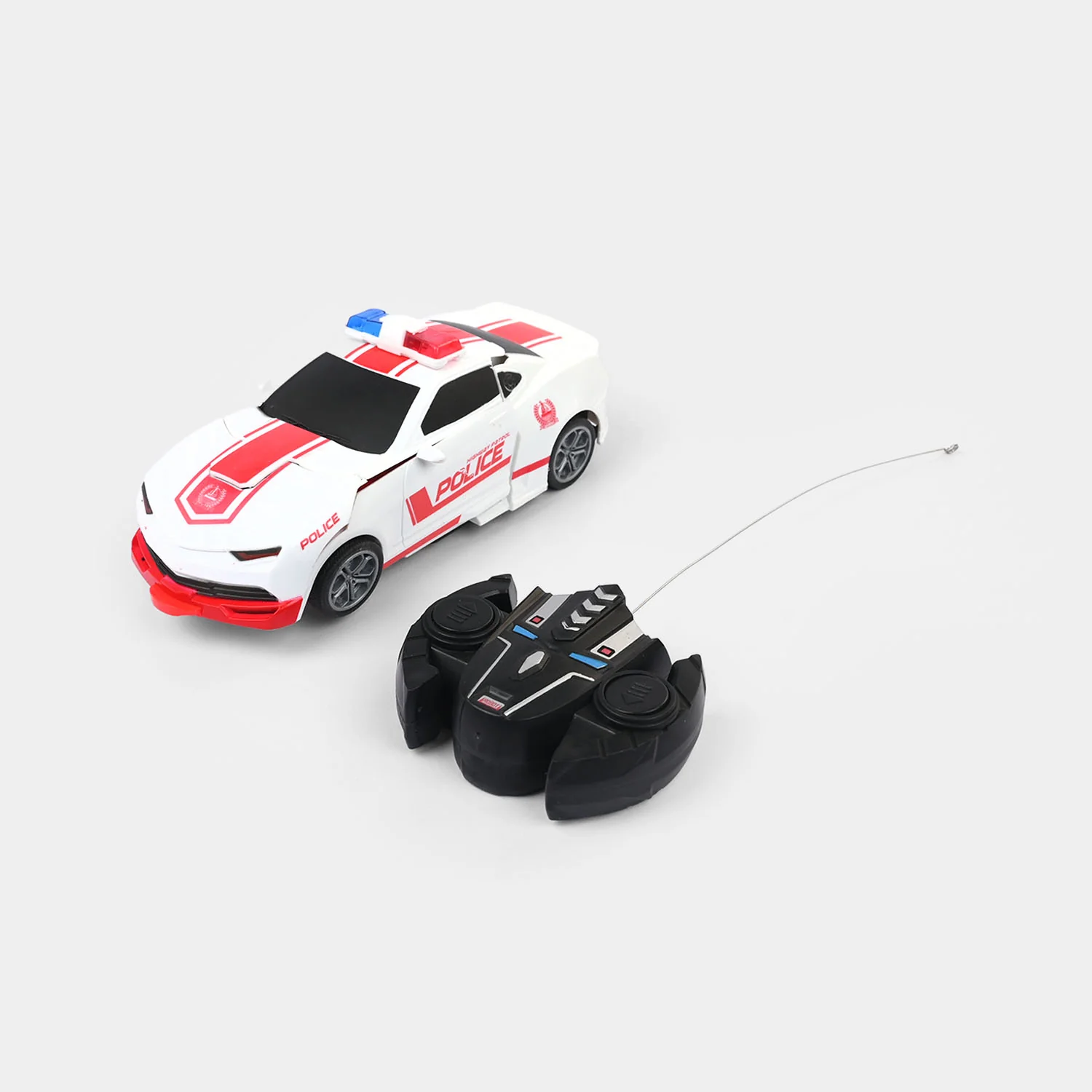 Remote Control Deformation Police Robot Car - Image 2