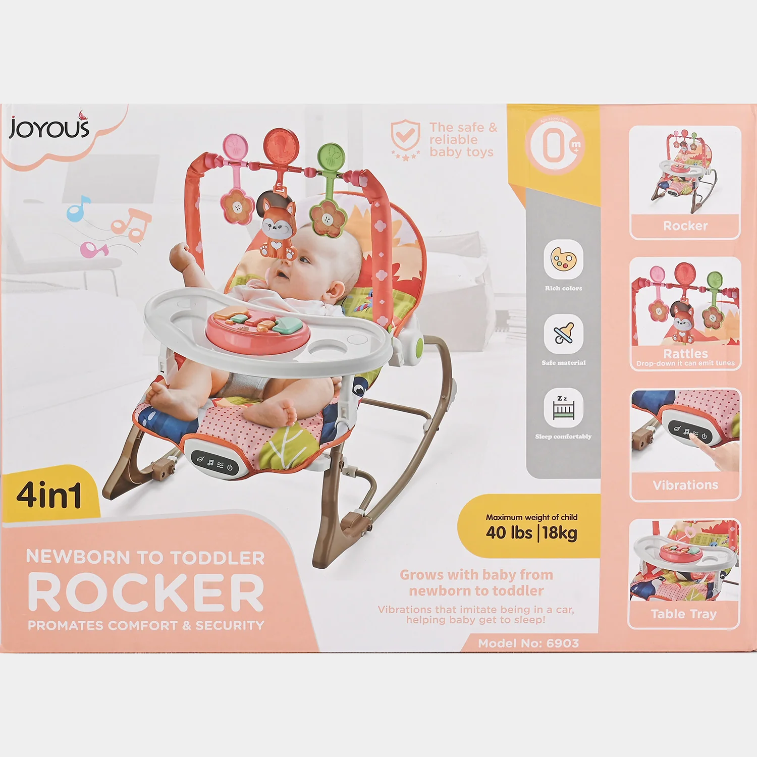 Infant Baby Rocker (Joyous) -N-6903 - Image 4