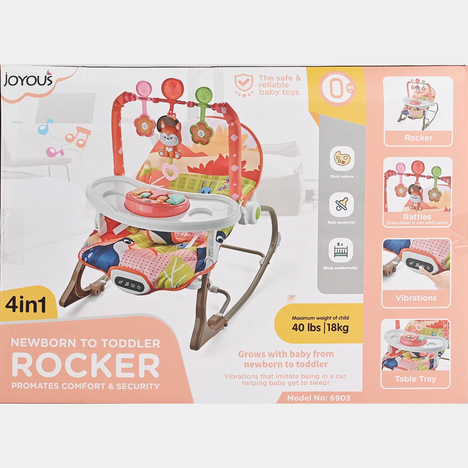 Infant Baby Rocker (Joyous) -N-6903 - Image 6