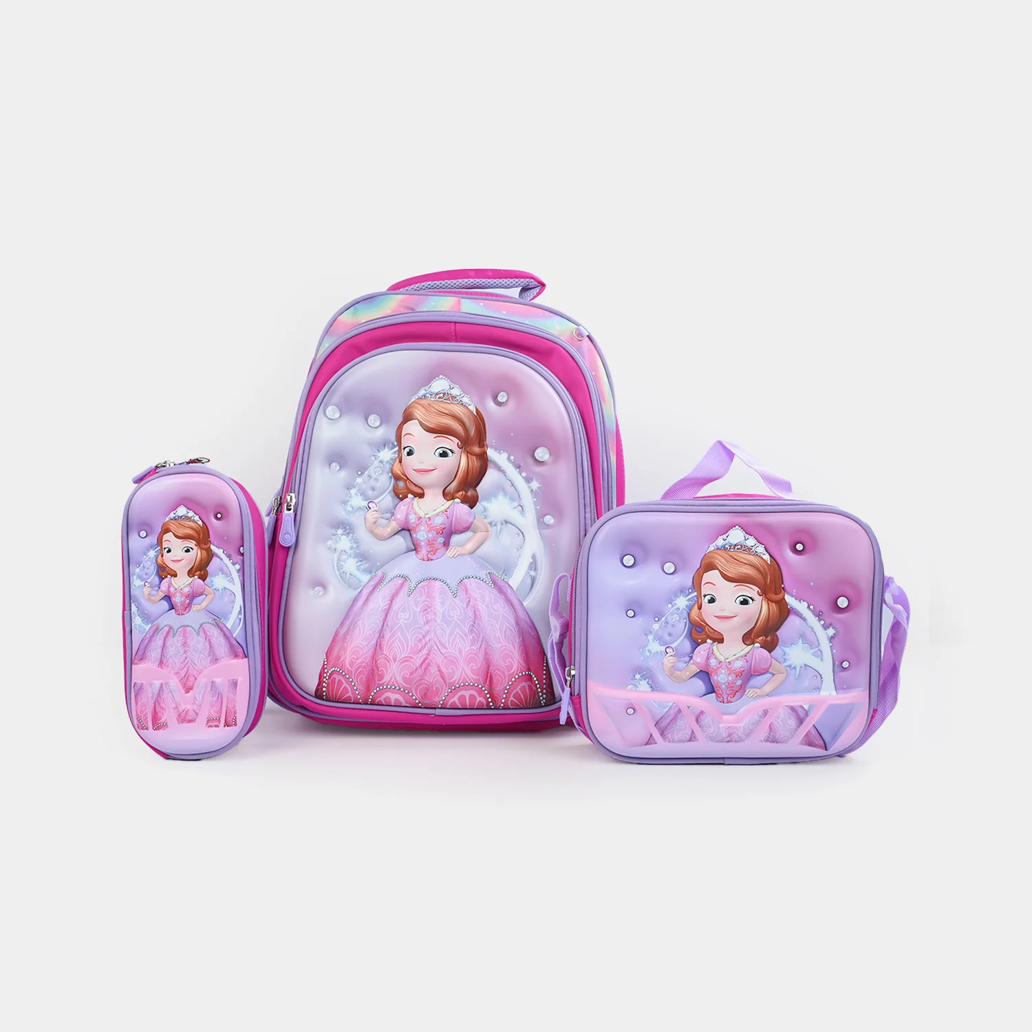 16" 3D Embossed School Bag Set for Kids | Grade 1-4 - Image 2
