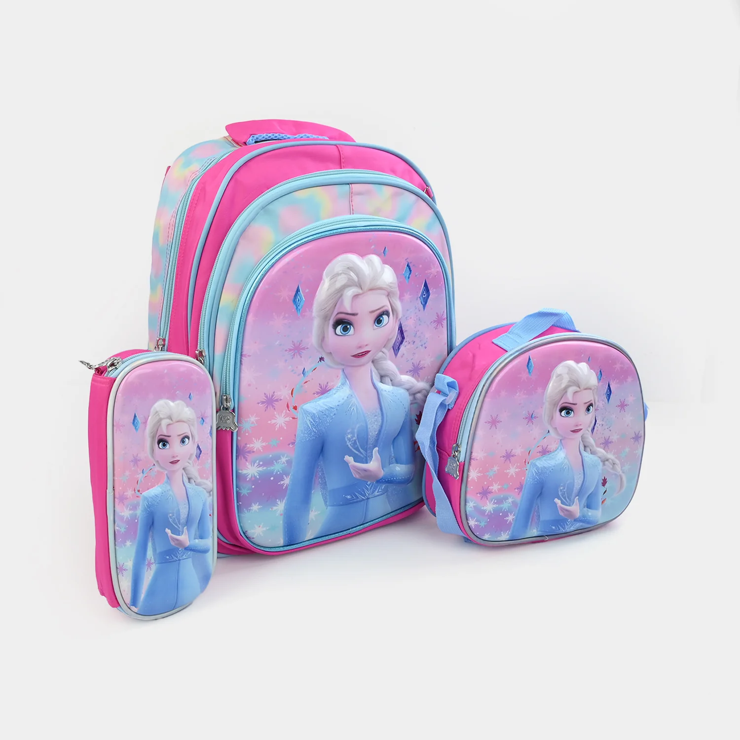 16" 3D Embossed School Bag Set for Kids | Grade 1-4