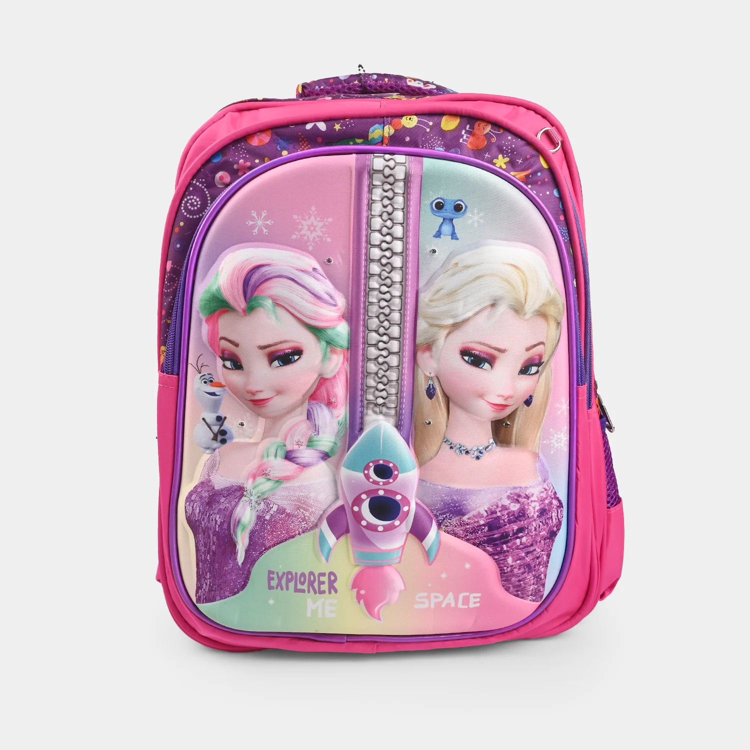 16" 3D Embossed School Bag Set for Kids | Grade 2-5 - Image 2