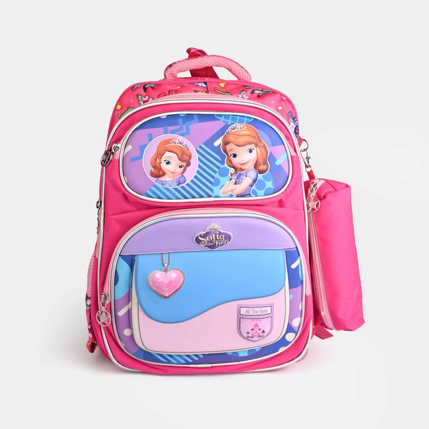 14" 3D Embossed School Backpack for Kids | Grade KG to 1 - Image 2