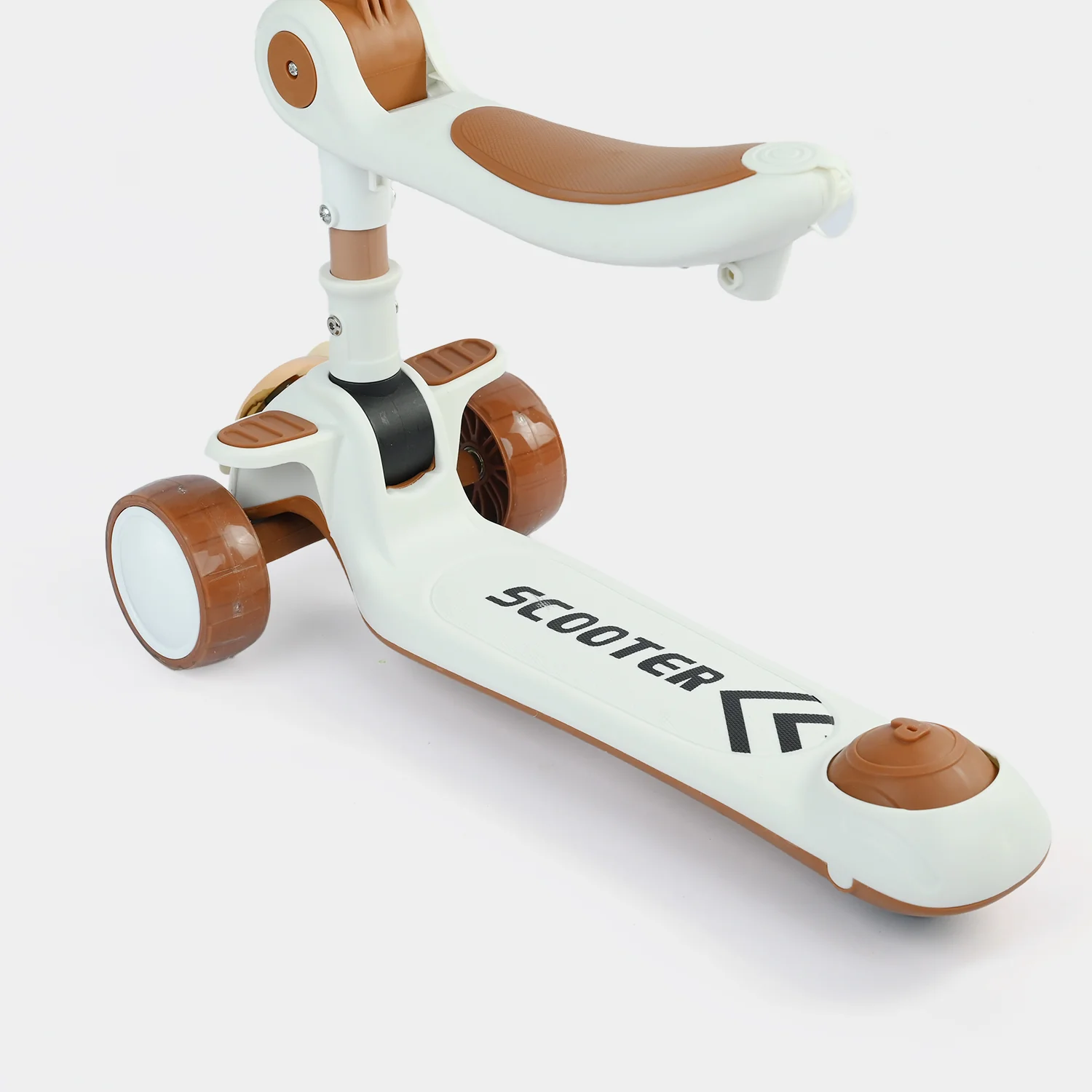 Kids' 3-Wheel Scooty with Lights & Sound | 612 Brown - Image 4