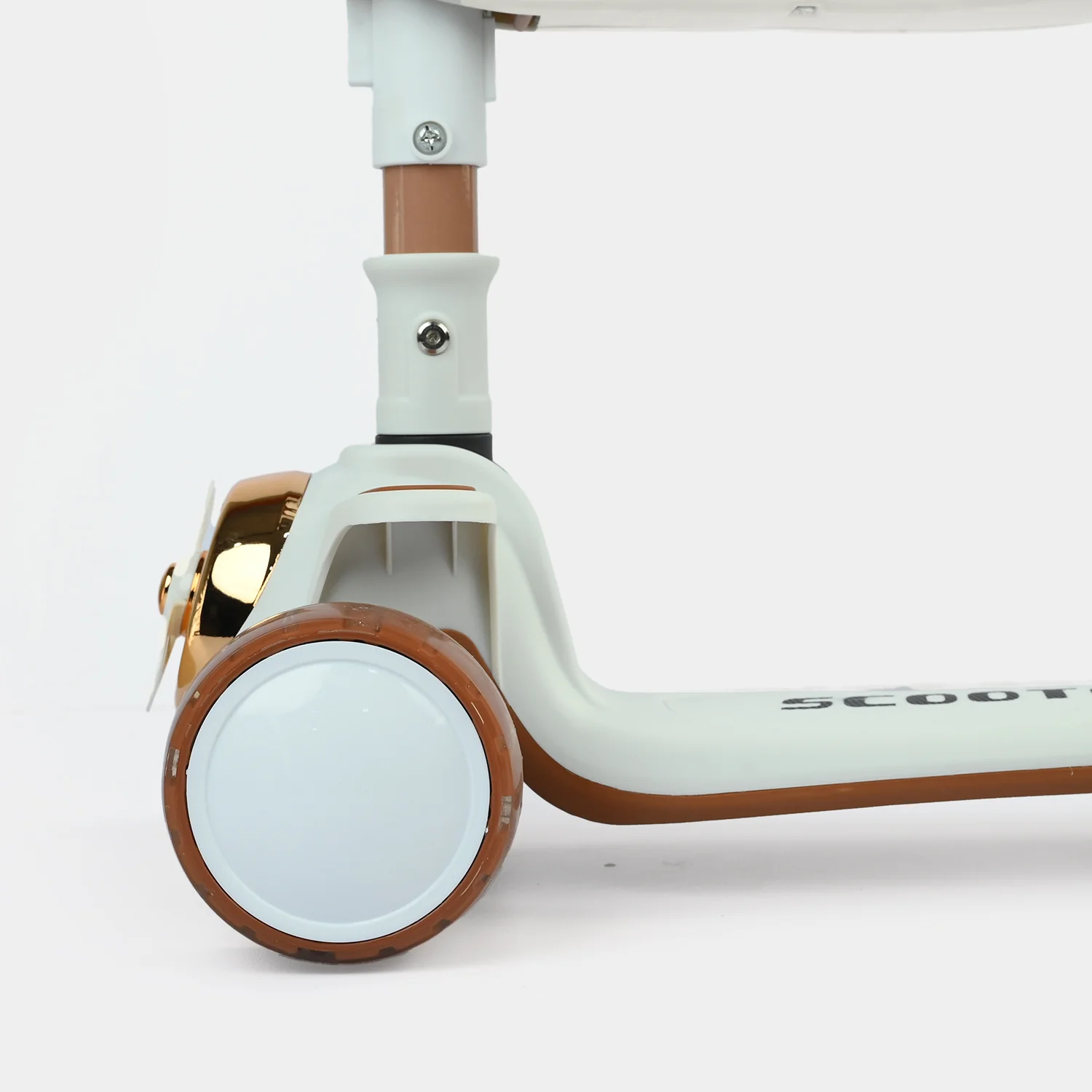 Kids' 3-Wheel Scooty with Lights & Sound | 612 Brown - Image 8