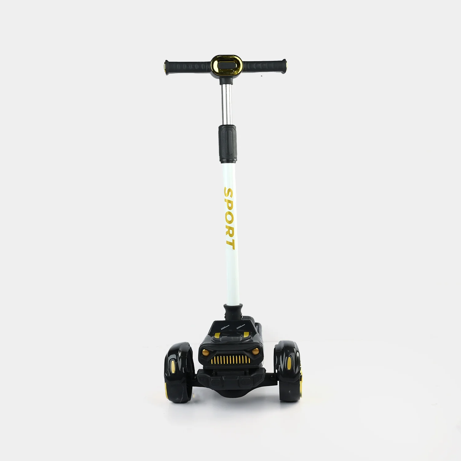 Kids' 3-Wheel Scooty with Lights & Sound | 618A Black - Image 4
