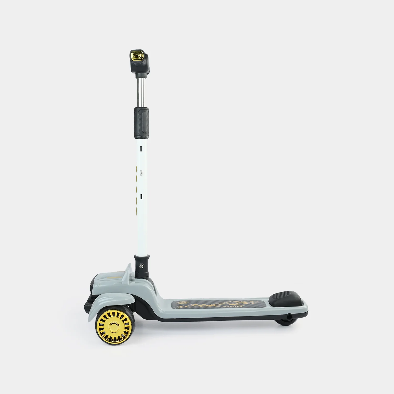 Kids' 3-Wheel Scooty with Lights & Sound | 618A Grey - Image 3