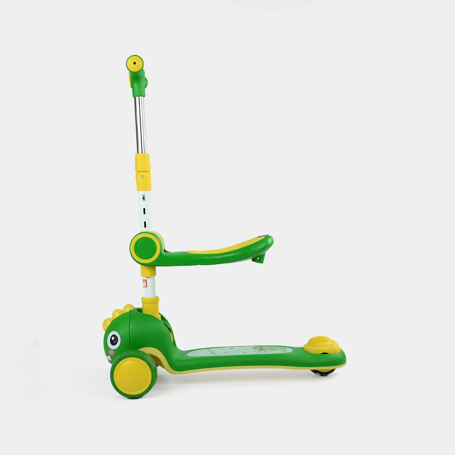 Kids' 3-Wheel Scooty with Lights & Sound | 7691 Green - Image 6