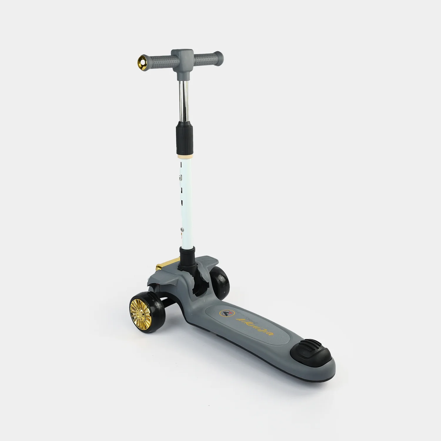 Kids' 3-Wheel Scooty with Lights & Sound | ARJ-518 Grey - Image 5
