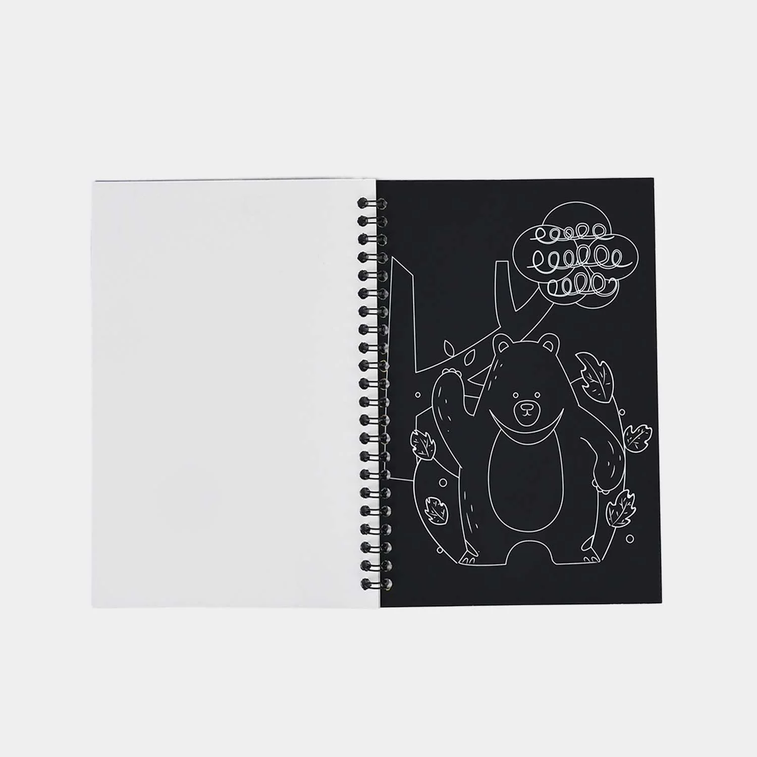 Rainbow Scratch Notepad – Bear, Tiger & Cactus Design - Image 2