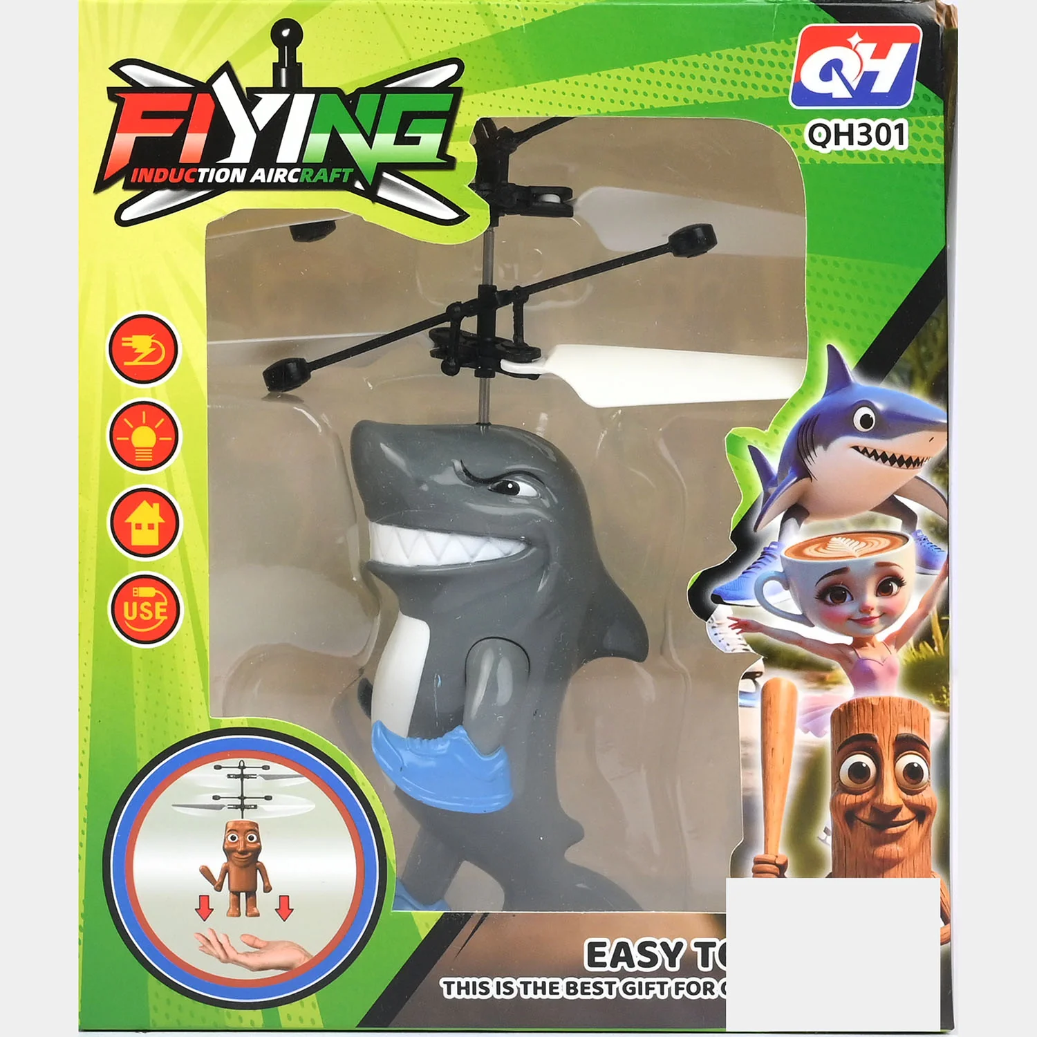 Shark Flying Induction Aircraft Toy for Kids - Image 7