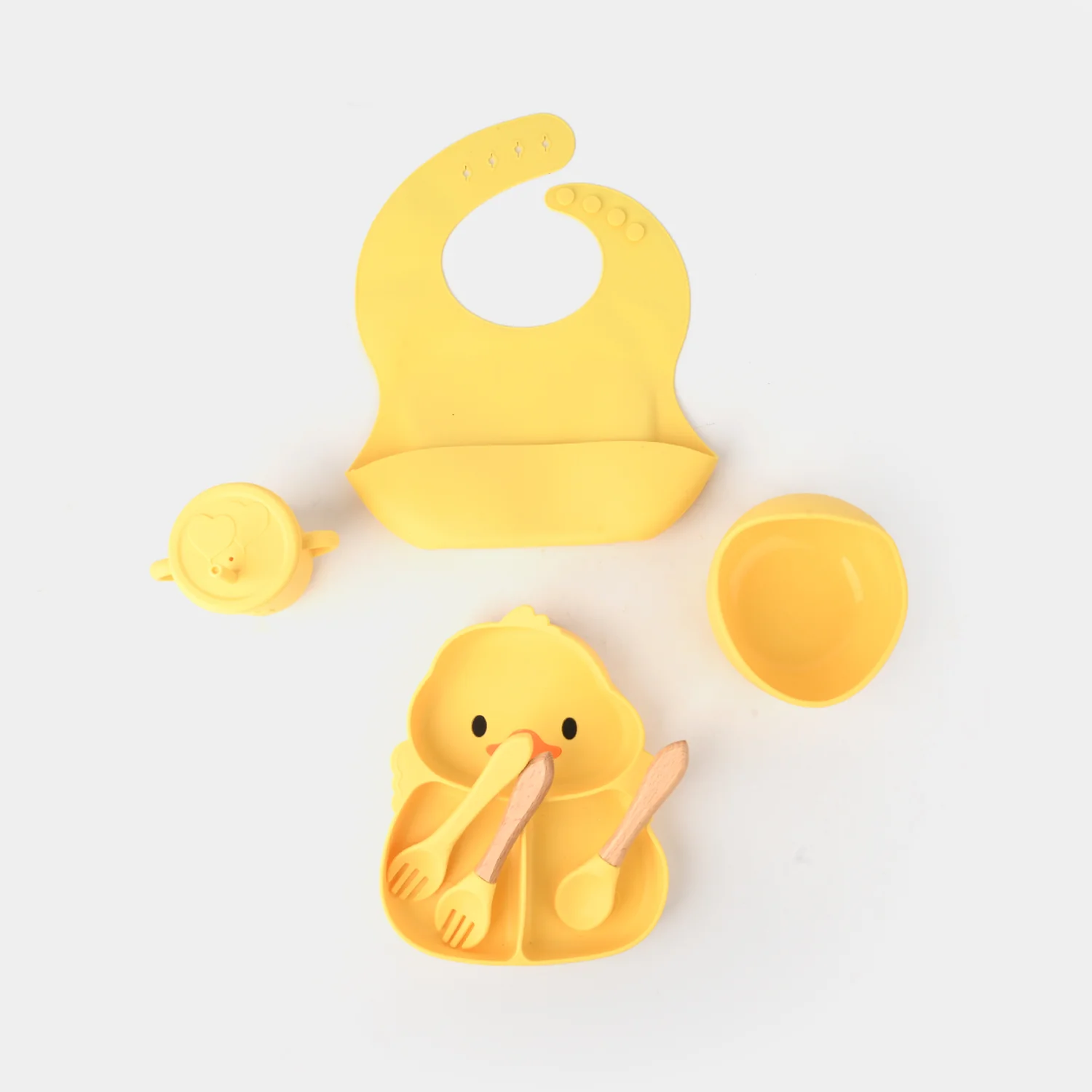 Adorable Food Grade Silicone Baby Tableware Set 7Pcs Set | 1545 - Image 2