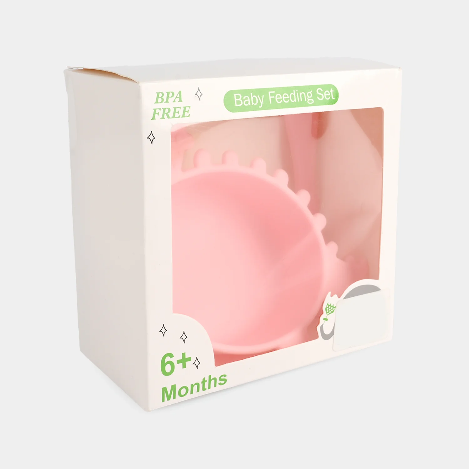 Silicone Baby Feeding Set with Bowl & Spoon - Image 3