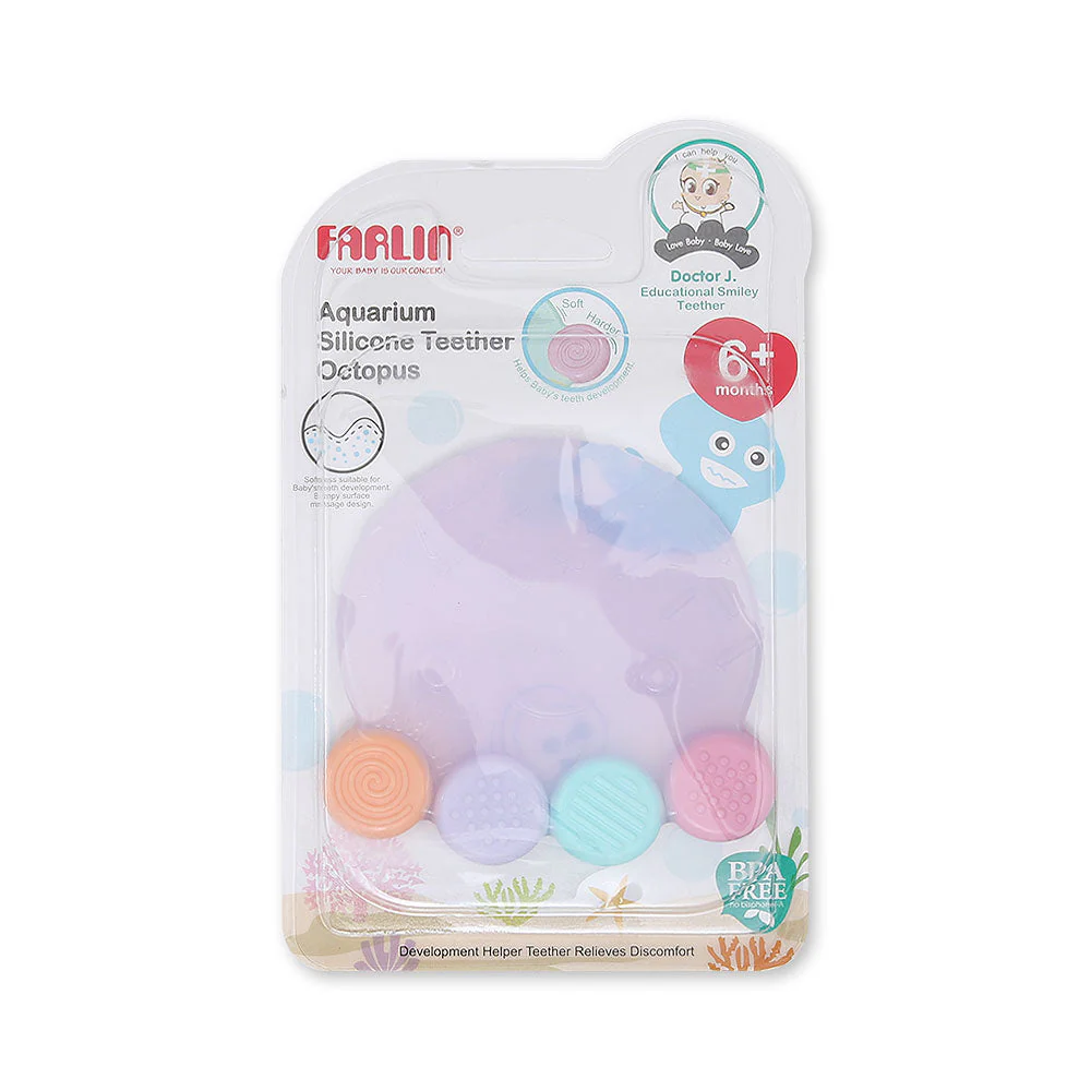 SILICONE GUM SOOTHER-OCTOPUS BB-20009 PURPLE - Image 2