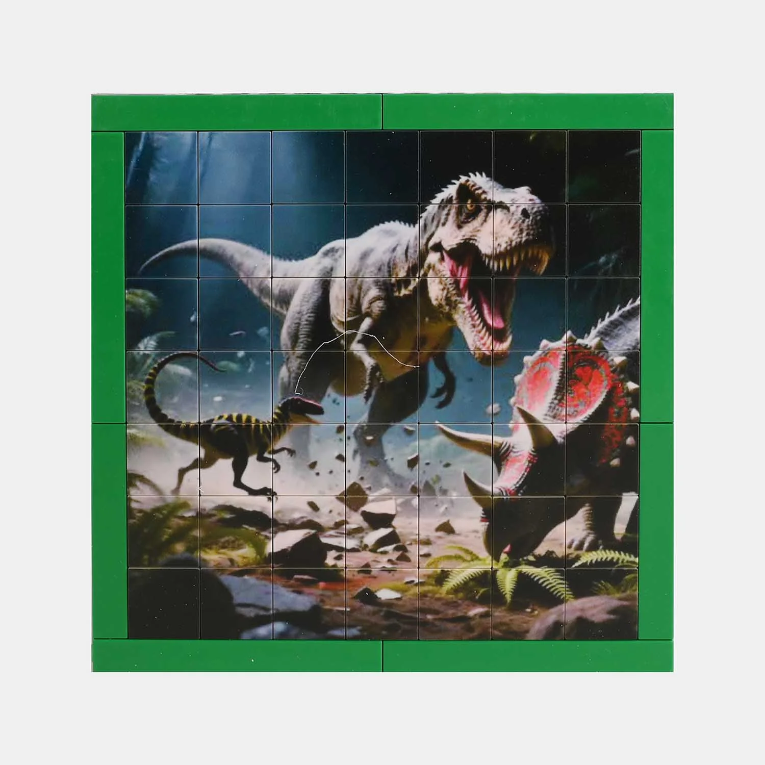 Simulated Dinosaur Puzzle Block Set - Image 2