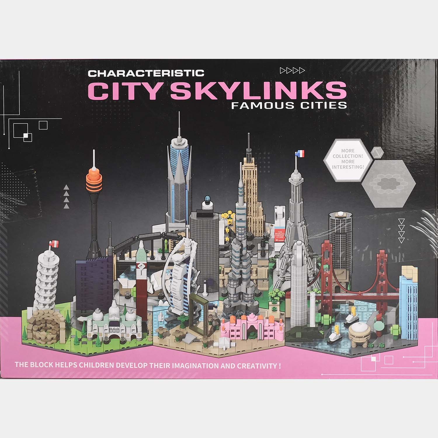Sky Links Famous Cities Building Blocks Set | 593 PCs - Image 2