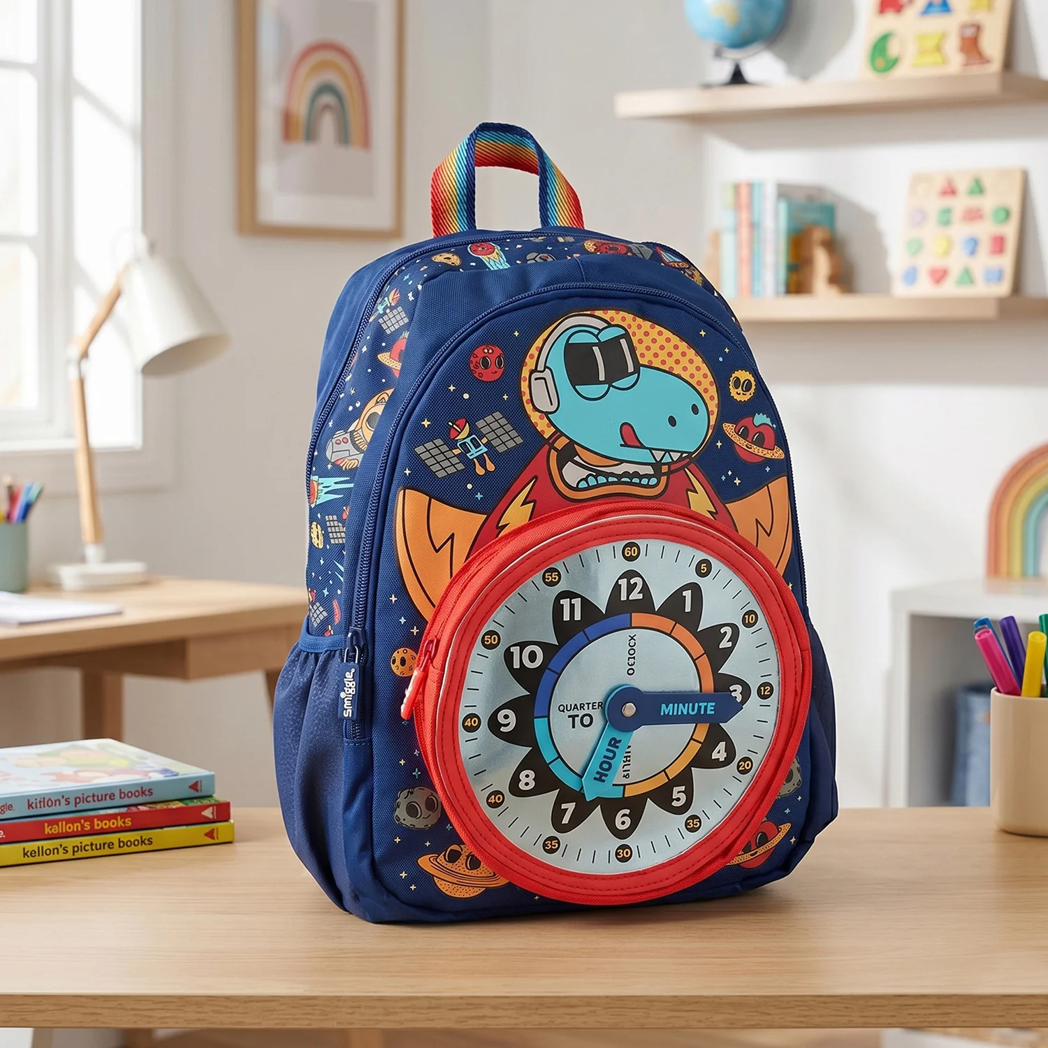 Smiggle 17" School Backpack for Kids | Grade 2-5