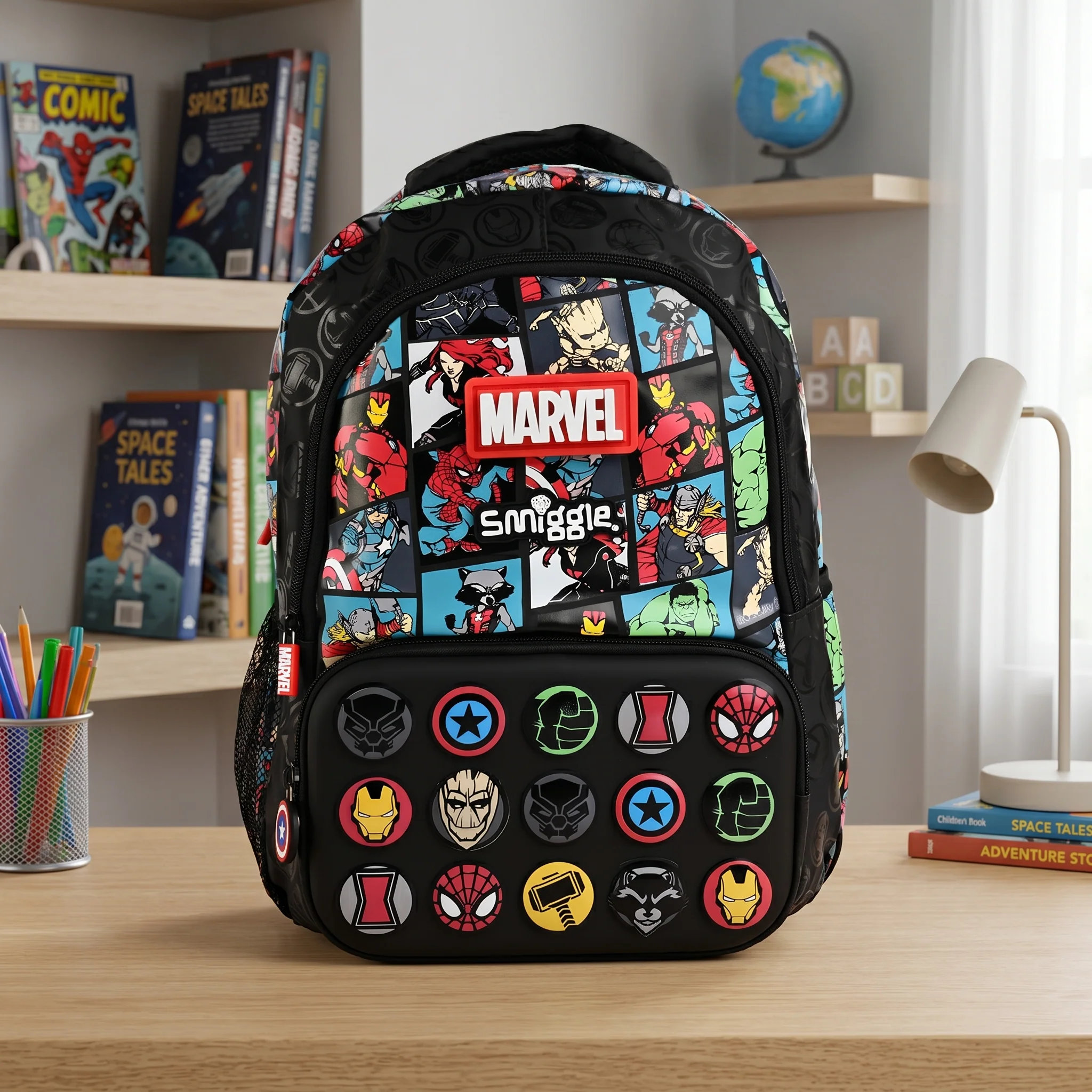 Smiggle 17" School Backpack for Kids | Grade 2-5