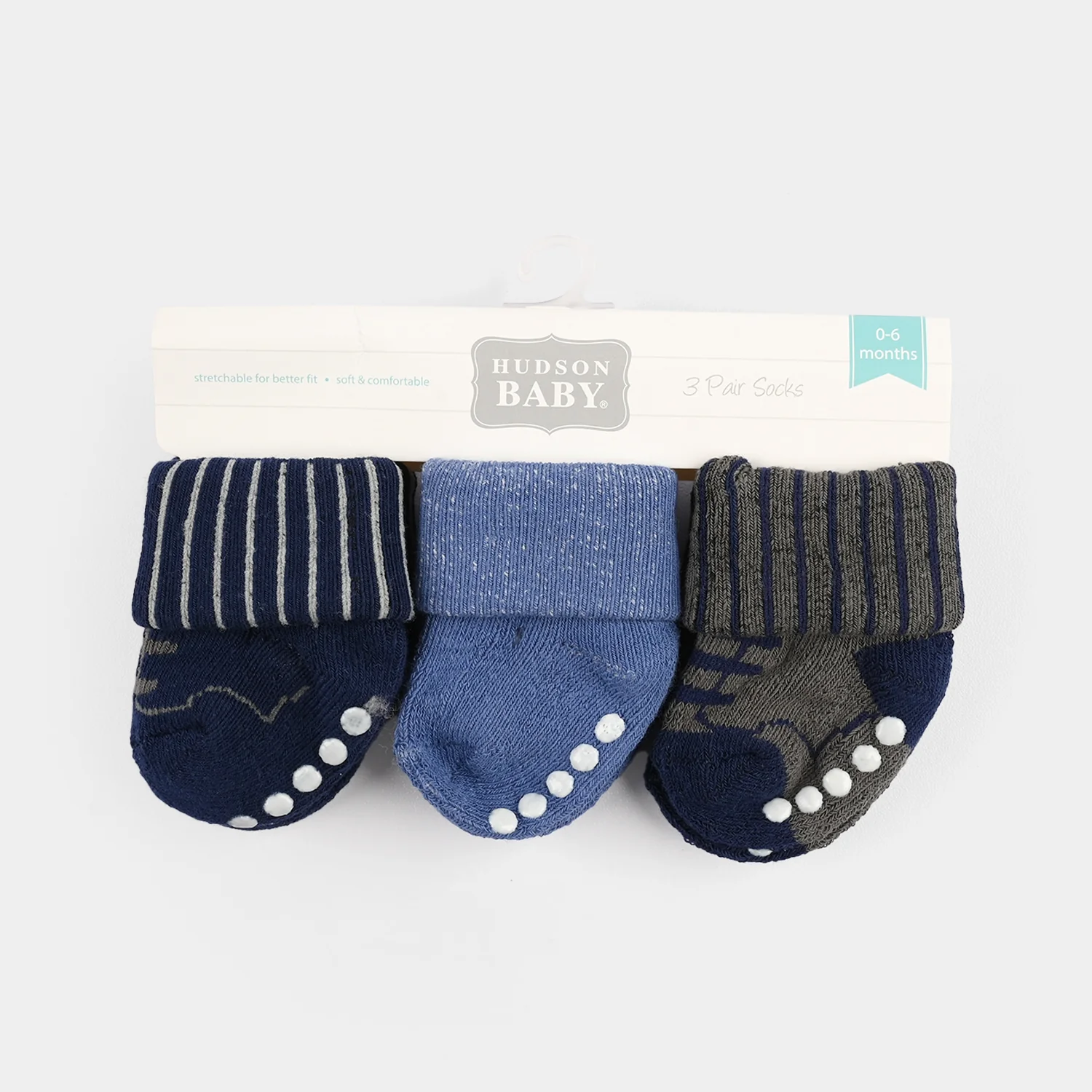 Baby Socks Set (3 Pairs) | 0-6M - Image 2