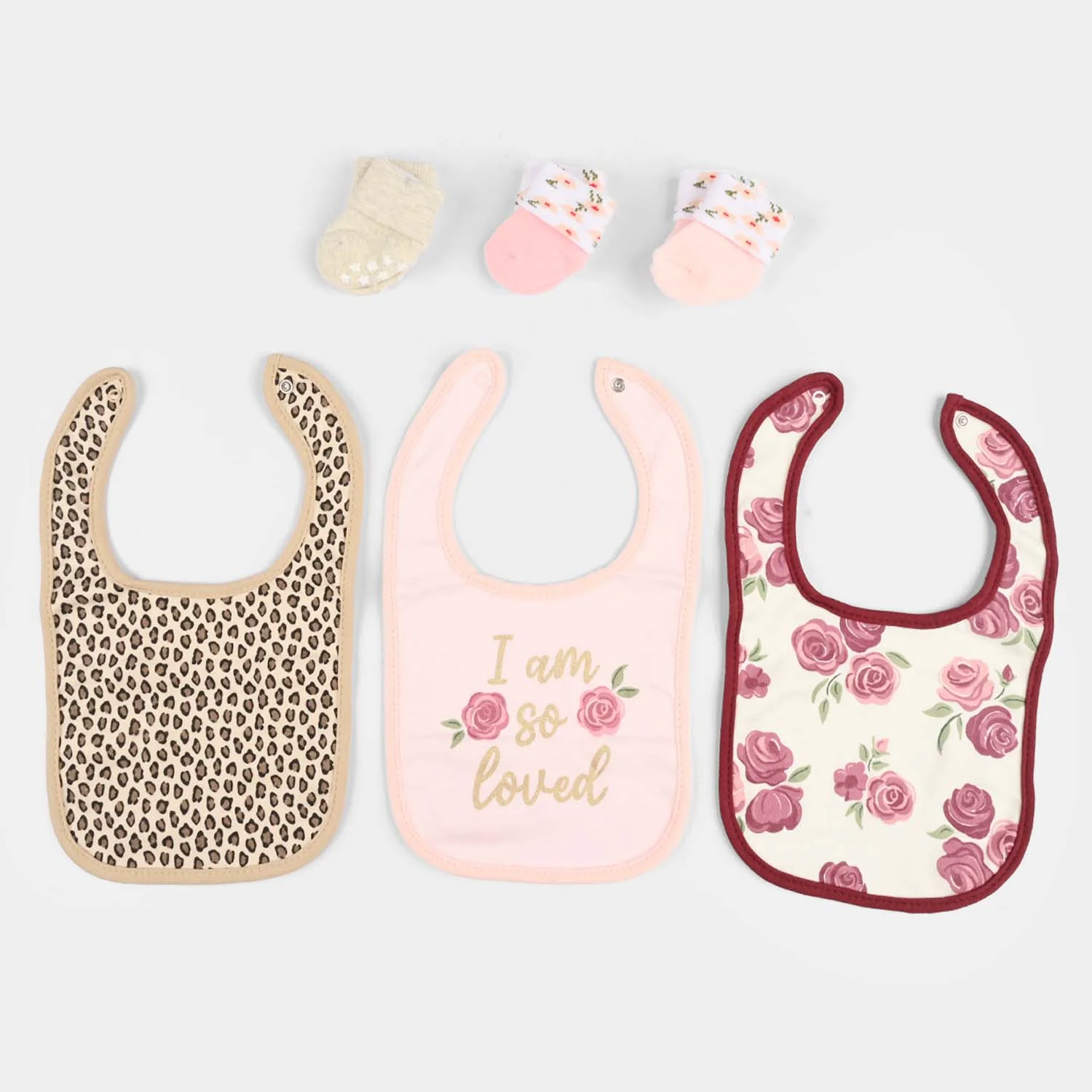 Baby Bib & Socks Set