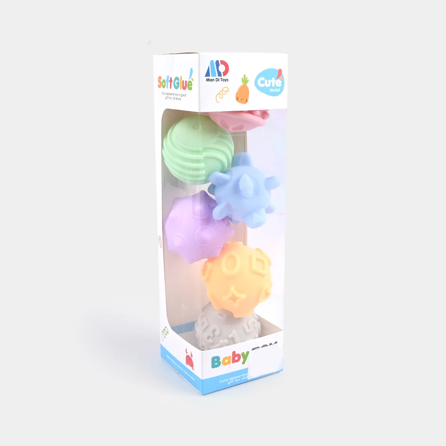 Soft Glue Sensory Ball Set for Babies - Image 3